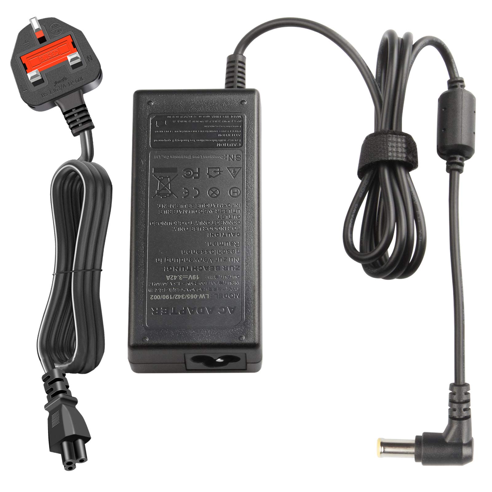 ARyee 19V 3.42A Laptop Charger, Compatible with Asus X401, X401A, X401U, X501, X501A, X501U, X502C, X502CA, X550, X550C, X550CA, X550L, X550LA, X550LB, X550LNV, X551, X551C, X551CA, 5.5 x 2.5mm