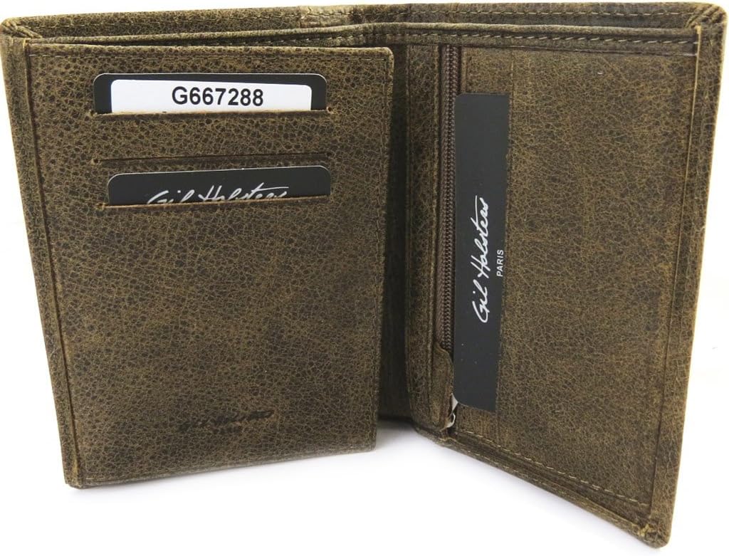 European leather wallet 'Gil Holsters' old havana.