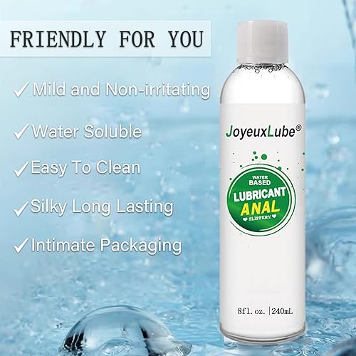 Water-Based Anal Lube 8fl.oz Desensitizing Anal Lubricant Long Lasting  Smooth Slippery for Men Women and Couples in Dubai - UAE | Whizz Lubricants