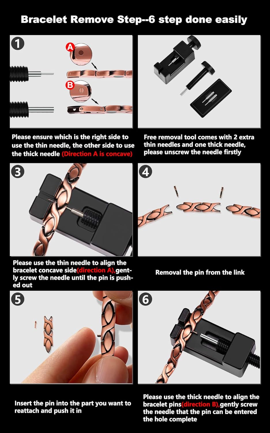 Jecanori Copper Bracelet for Women Magnetic Therapy Bracelets Pain Relief For Arthritis and Carpal Tunnel Syndrome with 3500 Gauss Magnets,7.8 Inch Adjustable Crystal Bracelets: Clothing