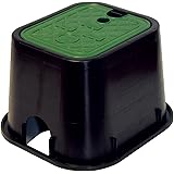 Arqueta De Riego Con Grifo RC Junter ARQ-Grifo - 3/4", Color Verde Y Negro - Para Jardín Y Riego Automático