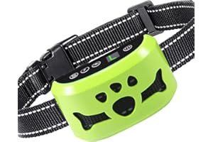 BXQ Dog Bark Collar, Anti Bark Collars for Large Medium Small Dogs with 7 Level Sensitivity Adjustable and 4 Stop Barking Modes, Rechargeable Bark Collar No Shock for Dogs with Beep Vibration Shock