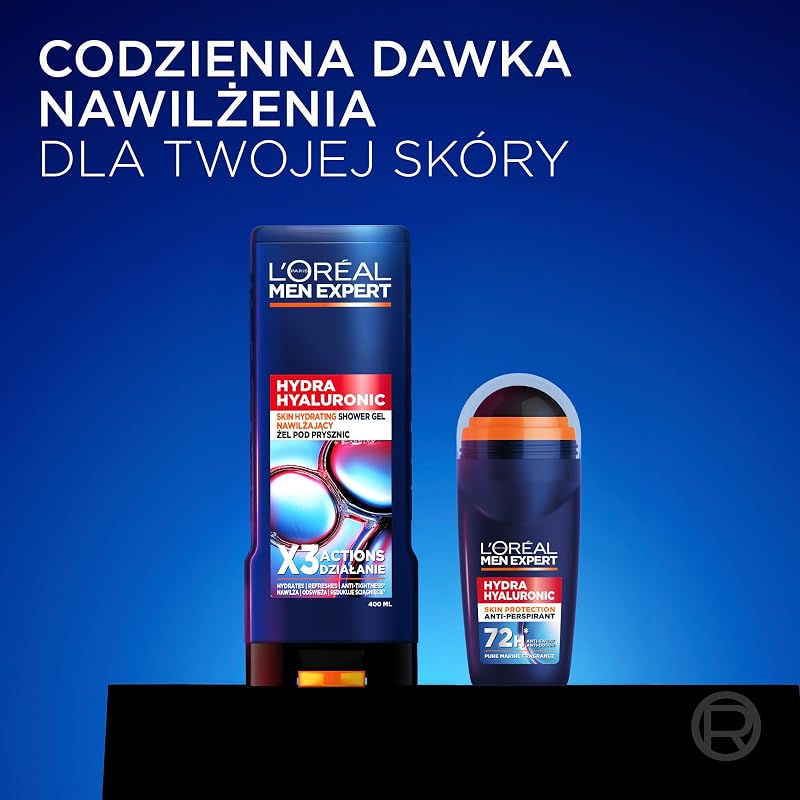 L'Oréal Paris, Men Expert HYDRA HYALURONIC, gel de ducha, 400 ml