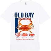 Old Bay Retro Crab and Seafood Seasoning Foodie Comfort Colors Adult Heavyweight T-Shirt