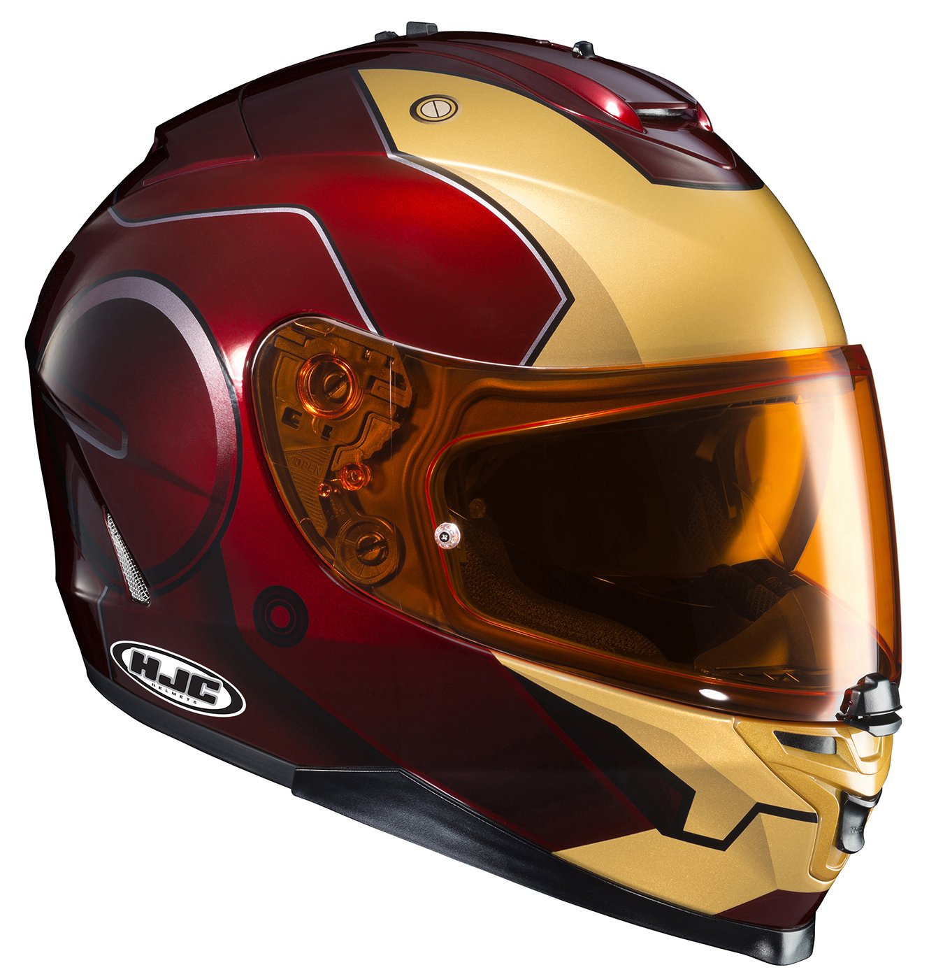 HJC Helmets UnisexAdult FullFaceHelmetStyle IS17 Iron Man Helmet