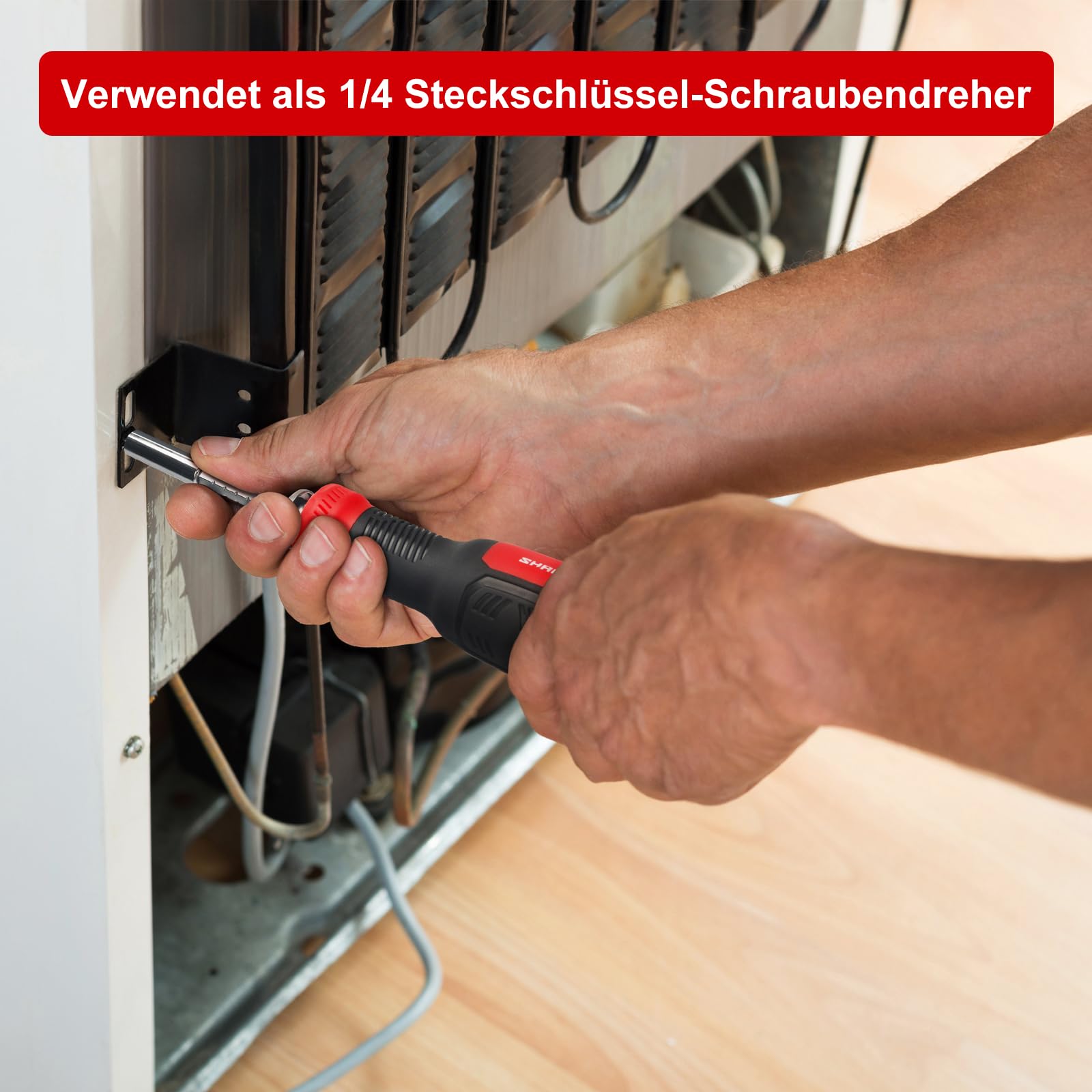 SHARDEN Multibit Schraubendreher 13-in-1 Magnetische Schraubendreher Set 7