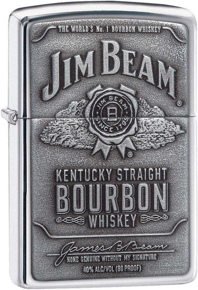 Jim Beam Brass Embleem Bourbon Lege Aansteker Windbestendig Zippo Aansteker Jim Beam Brass Embleem - Klassieke Messing Uitvoering - Niet Gevuld Zippo Vintage Jim Beam Brass Embleem Bourbon Lege Aansteker Windbestendig Zippo Aansteker Jim Beam Brass Embleem - Klassieke Messing Uitvoering - Niet Gevuld Zippo Vintage