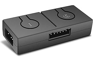 EZDIY-FAB RGB Convertor,12V RGB to 5V ARGB Transfer Hub with 3 Way Splitter,Motherboard with 12V 4 Pin Header can Control 5V 