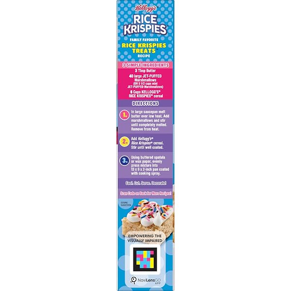 RICE KRISPIES, BREAKFAST CEREAL, ORIGINAL, FAT FREE FOOD, 9OZ BOX