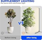 Barrina Grow Lights T10 42W 4FT 169 LEDs Full Spectrum with Tripod Stand view 6