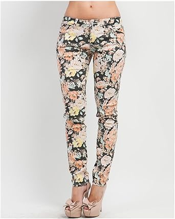 skinny patterned pants
