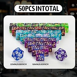 50 MTG Counters Dice Marble Bulk Spindown Life