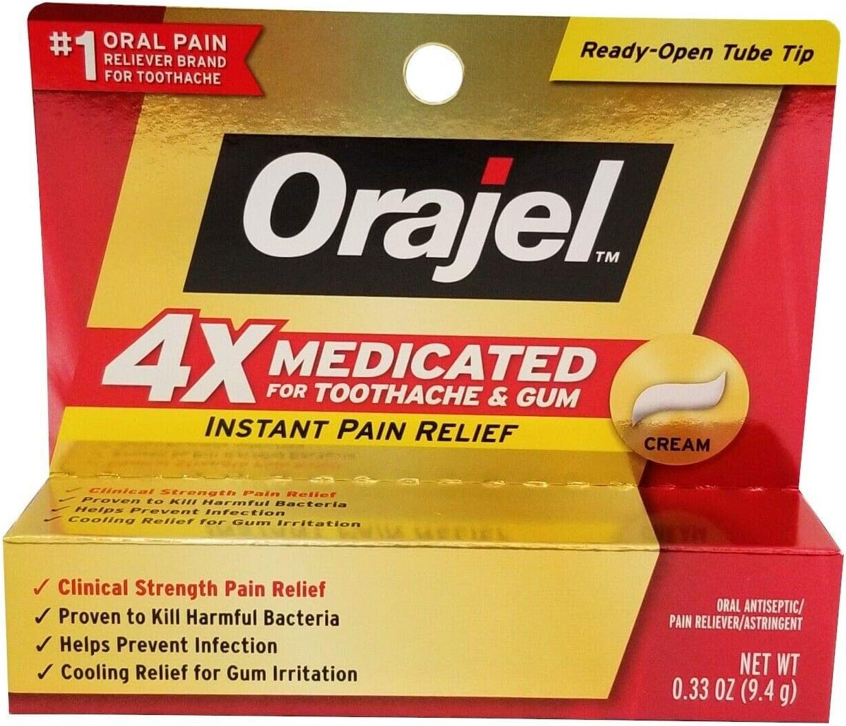 ORAJEL SEVERE PAIN FORMULA CRM 1/3 OZ: Health & Personal Care