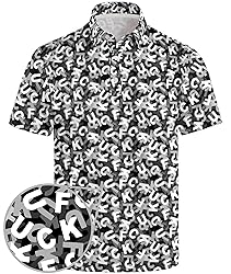 Funny Golf Shirts for Men Crazy Funny Golf Polo
