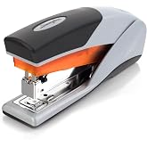 Swingline Stapler, 25 Sheet Capacity, Optima 25, Jam Free, Reduced Effort, Soft Grip, Orange and Gray (66402)