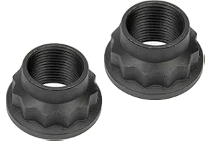 DTA D615224N - 2 Axle Spindle Nuts Size M22x1.5 Hex Star Style Compatible with Toyota Camry Avalon Highlander Corolla Sienna Solara Matrix Lexus ES350 RX330 RX350 OEM Replacement