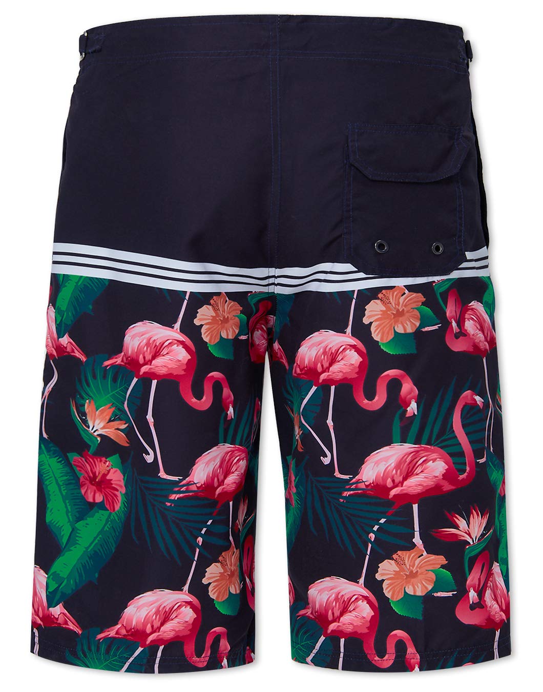 90s Funny Board Shorts 3D Graphic Athletic Pants Brown Flowers Printing Swimming Trunks 22\