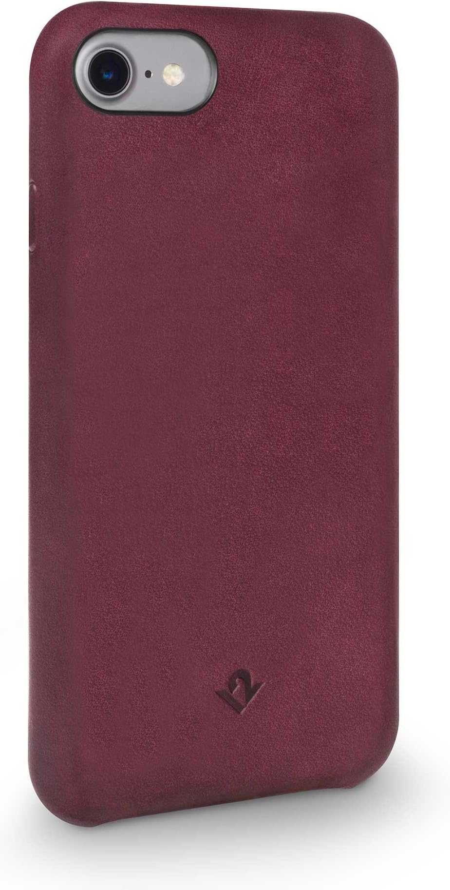 Twelve South Relaxed Leather Case for iPhone 8/ 7/ 6 | Hand Burnished Leather Shell (marsala)
