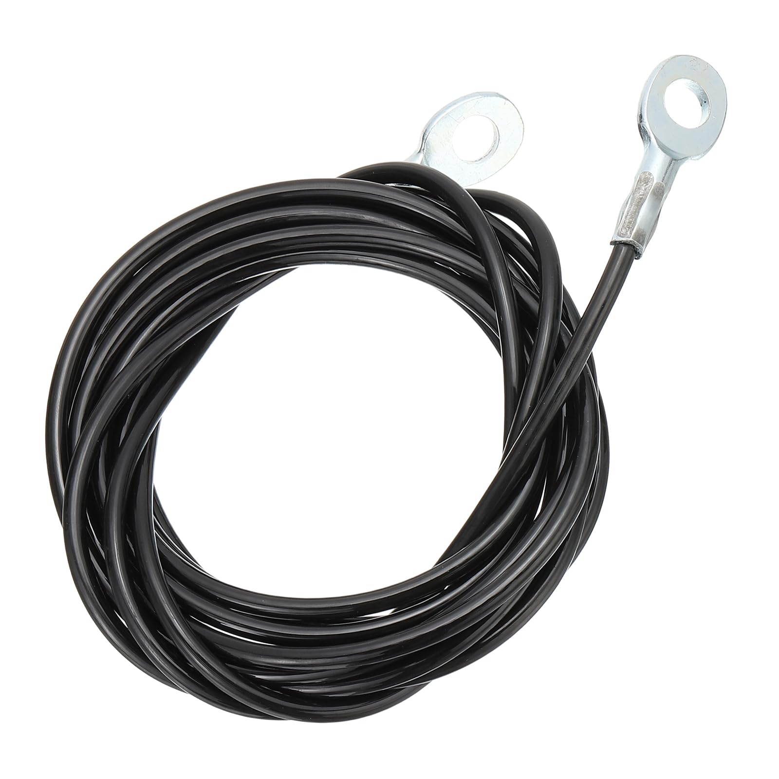 PATIKIL Pulley Cable, Adjustable Fitness Cable Pulley System Replacement Thick 4mm Heavy Gym Cable Pulley Attachment for Home Cable, Black (C-4m)