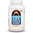 Source Naturals Life Force Multiple Daily Multivitamin High Potency Essential Vitamins, Minerals, Antioxidants & Nutrients - Energy & Immune Boost - 120 Capsules