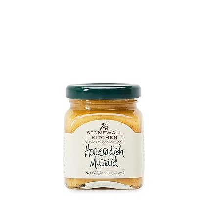 Amazon Com Stonewall Kitchen Mini Horseradish Mustard 3 5 Oz