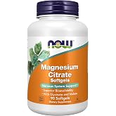 NOW Supplements, Magnesium Citrate, With Glycinate &amp; Malate, 90 Softgels