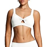 Aoxjox Women's Workout Sports Bras Fitness Training Gym Athlenza Twist Low Impact Bra Lumastretch™ Yoga Crop Tank