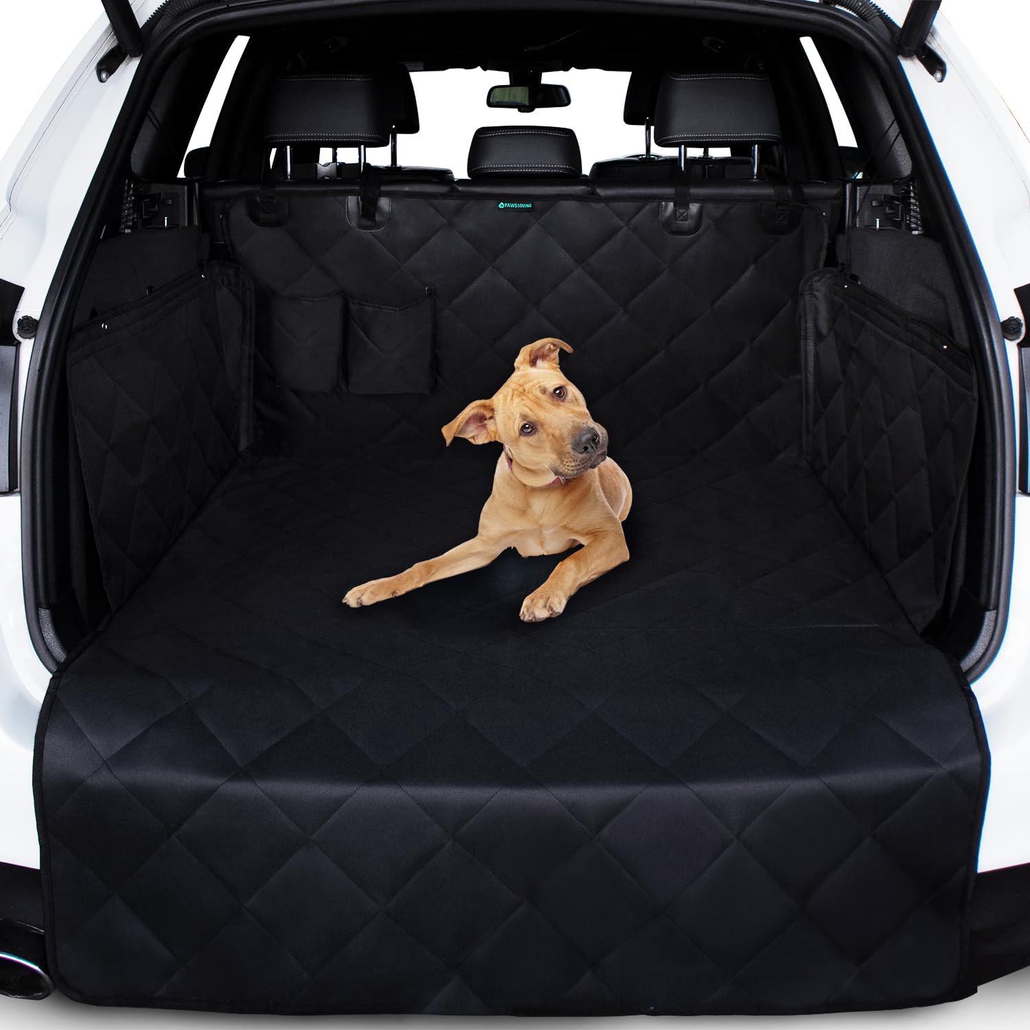 Yummy Bee Car Boot Protector for Dogs - Boot Liner for Dogs - Dog Boot Liner and Bumper Protector - Heavy Duty 4 Layer Car Boot Cover - Waterproof Non Slip Large Universal Fit 4x4 Estate SUV
