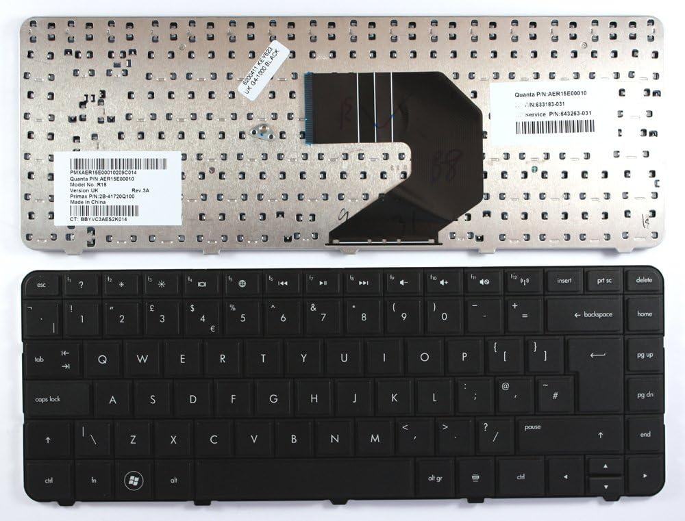 HP Pavilion g6-1321eg, HP Pavilion g6-1325ea, HP Pavilion g6-1325sa, HP Pavilion g6-1326ea, HP Pavilion g6-1326sa Black UK Replacement Laptop Keyboard