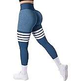 A AGROSTE Seamless Workout Leggings for Women Scrunch Butt Lifting Leggings Booty High Waisted Yoga Pants