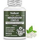 Magnesium Glycinate Chelate Complex with Albion Magnesium Bisglycinate Chelate, Vitamin B6 & BioPerine for Bone, Muscle, Natural Sleep, Nerve Function, Brain Booster | 3 Months Supply