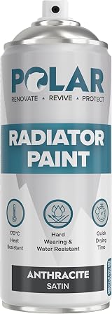Polar Radiator Spray Paint 400ml Anthracite 3-in-1 Primer Under-Topcoat view 1