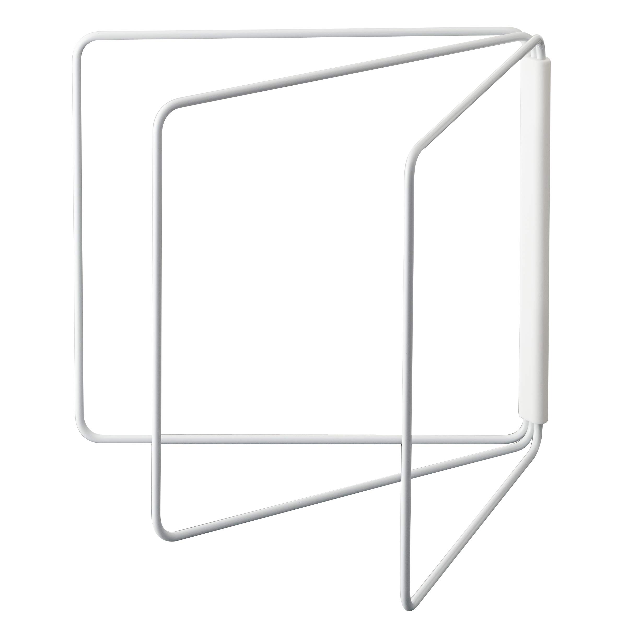 Yamazaki 2787 TOWER Foldable Dishcloth Hanger, white, Steel, Minimalist, 27.5～53.5 x 2.2～54.5 x 25 cm