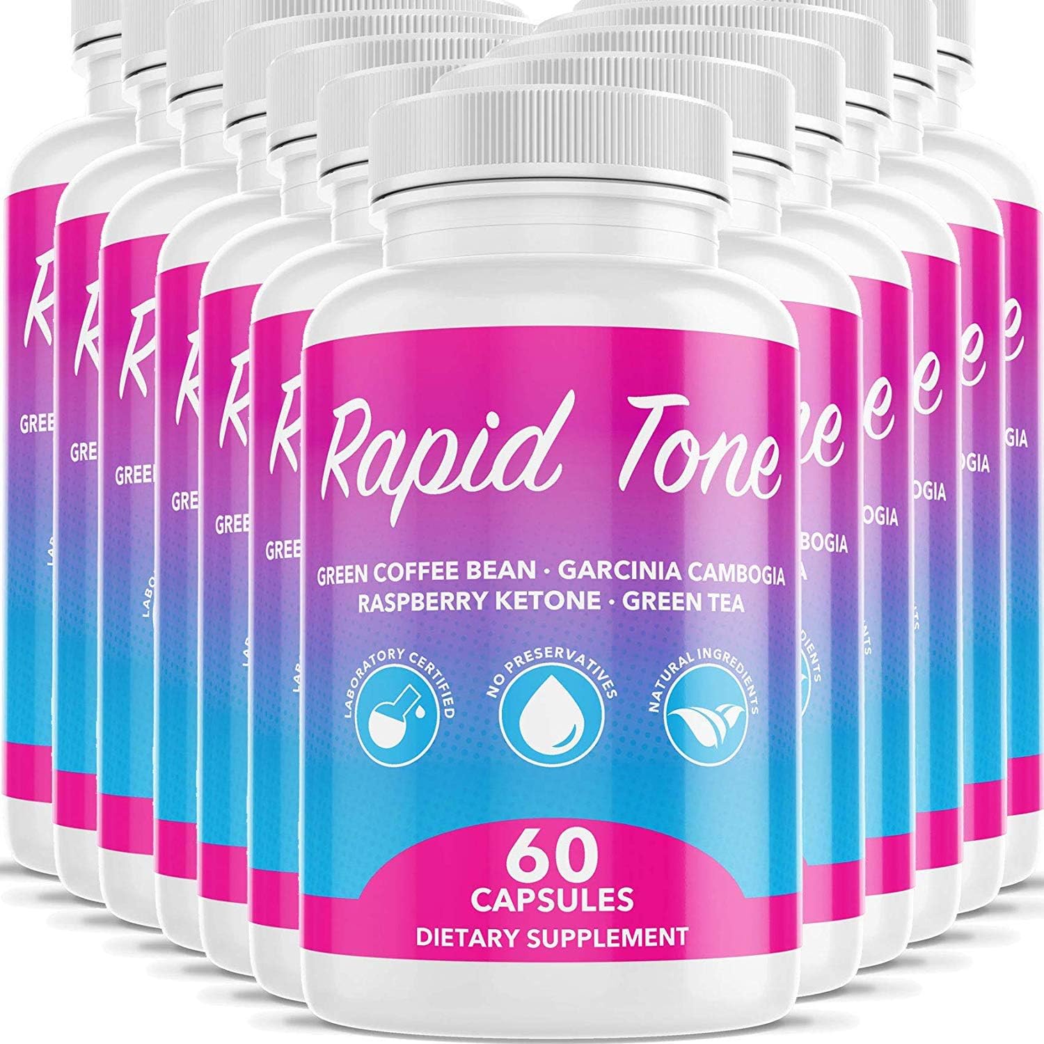 Rapid Tone Weight Loss Pills Supplement - Burn Fat Quicker - Carb Blocker, Appetite Suppressant, Fat Burner - Natural Thermogenic Extreme Diet Fast WeightLoss for Women Men (12 Month Supply)
