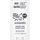 Schmidt's Aluminum-Free Deodorant Lavender &amp; Sage Aluminum Free 2.65 oz | For natural odor care, Helps stay fresh &amp; confident, With magnesium, Lavender sage