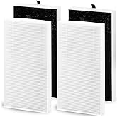 4 Pack Dual Action HEPA-Type Air Purifier Filter Replacement for Febreze and Honeywell U Filter, Repalce FRF102B and HRF201B, FHT170, FHT180, FHT190, HHT270W & HHT290 Series Air Purifier by Funmit