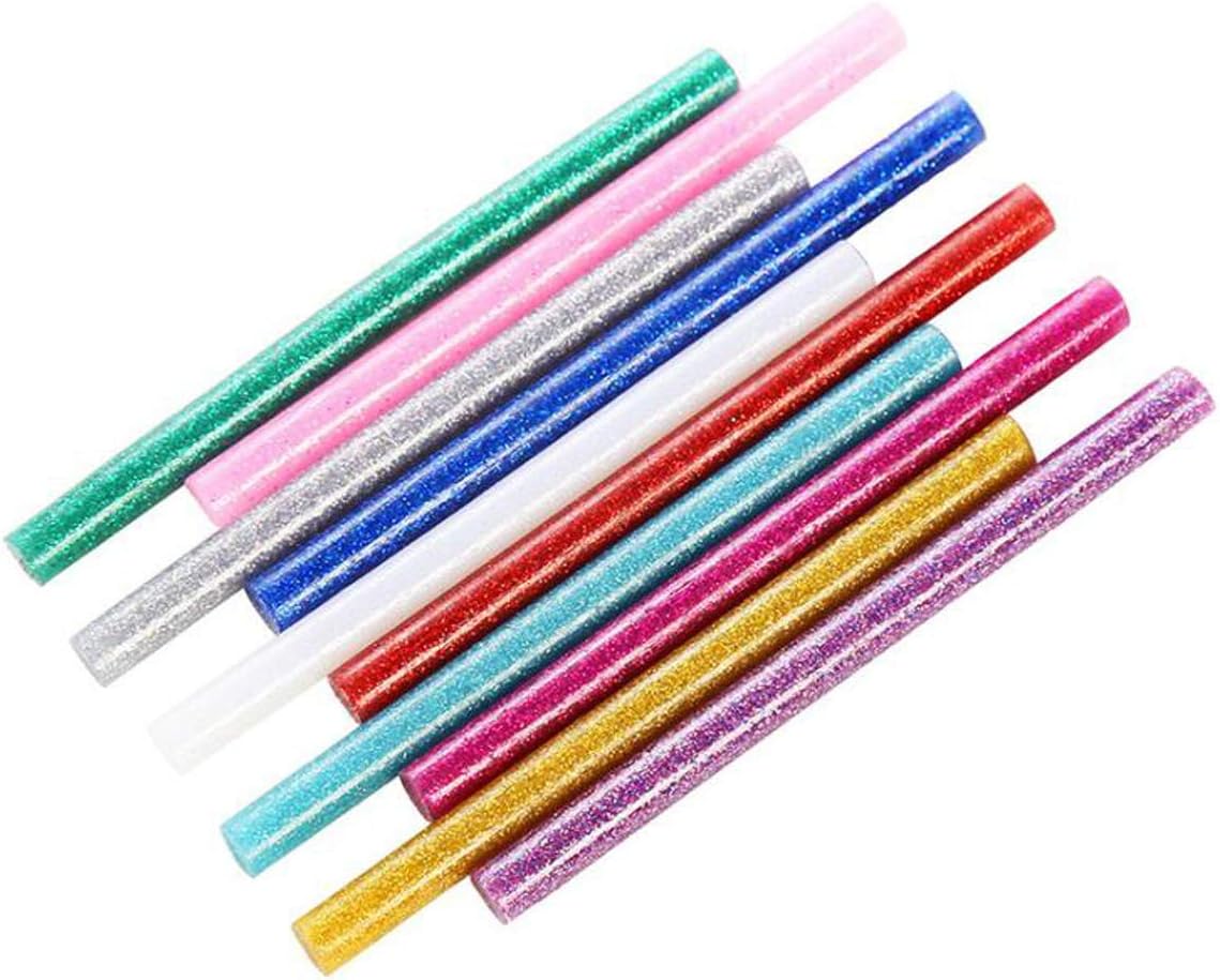 Pupdoge Glitter Hot Glue Sticks, 100 Pcs Hot Melt Glue Gun