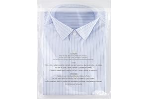 iMailer - 500 Count - 12" x 15", Self Seal 1.6 Mil Clear Plastic Poly Bags with Suffocation Warning for Clothing, T-Shirts, Pants-Resealable Adhesive,Not Strong