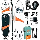 InnoExpo Inflatable Stand Up Paddle Boards with Premium Accessories, Wide Stable SUP Paddle Board Design, Non-Slip Comfort Deck for Youth & Adults