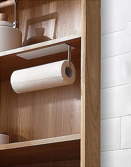 Toallero de papel debajo del armario, soporte para toallas de ...