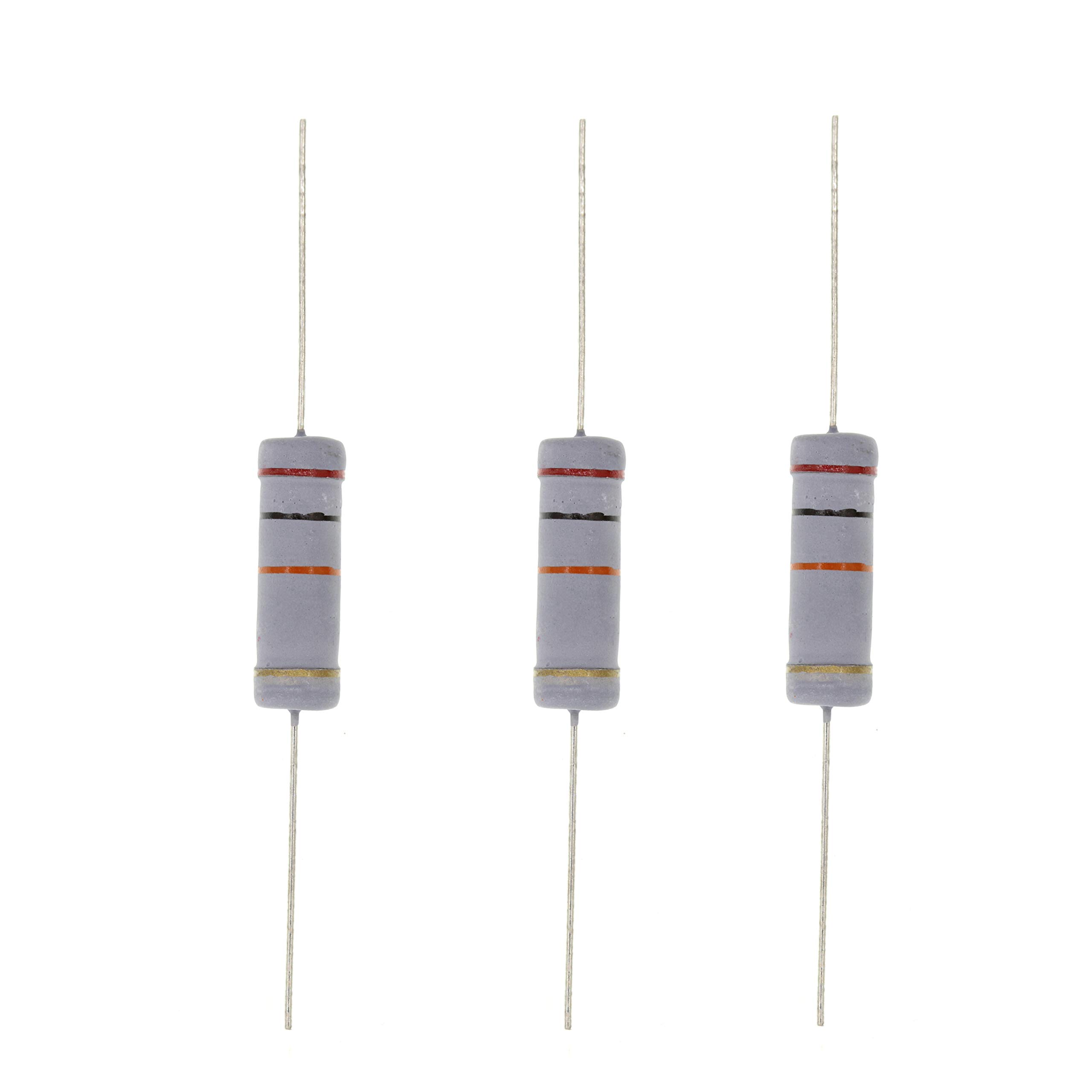 HUABAN 10PCS 5W 5 Watts 20K 20K Ohm 5% Metal Oxide Film Resistor