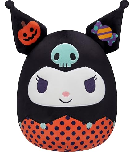 Amazon.com: Squishmallows 8-Inch Halloween Kuromi Hello Kitty