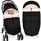 Winter Warm Bunting Bags Universal, Baby Stoller Sleep Bag Cold Weather, Waterproof Toddler Footmuff for Stroller,Pushchairs,Prams