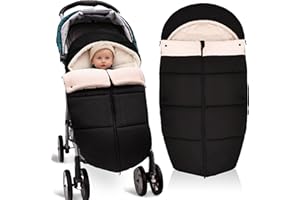 Winter Warm Bunting Bags Universal, Baby Stoller Sleep Bag Cold Weather, Waterproof Toddler Footmuff for Stroller,Pushchairs,Prams - 1