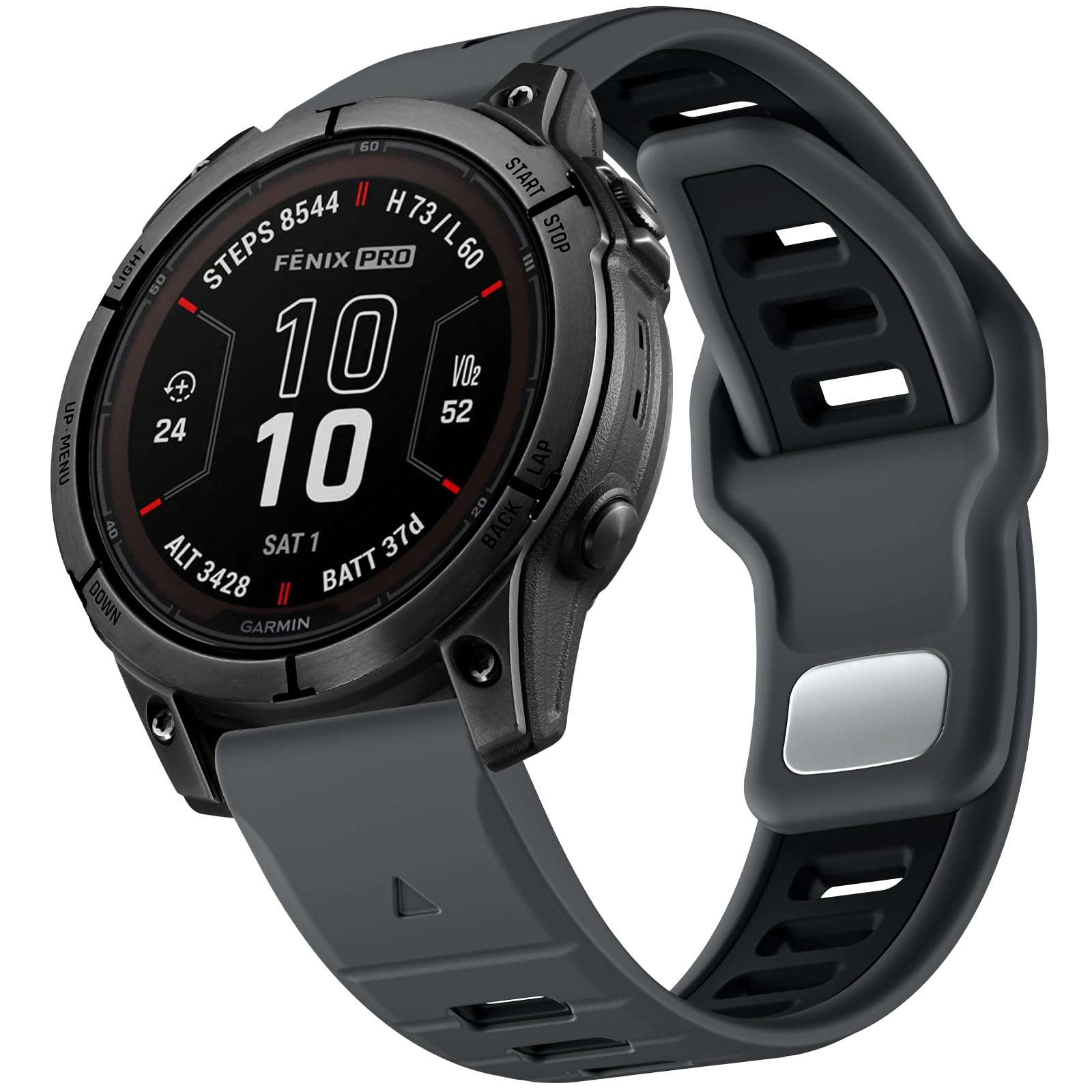 Negatta Strap Compatible With Garmin Fenix 7/7 Pro/6/6 Pro/5/5 Plus, Forerunner 965/955/945/935/745, Approach S70 47mm/S62/S60/Epix 2/2 Pro 47mm, 22mm Quick Fit Soft Silicone Band for Garmin Instinct
