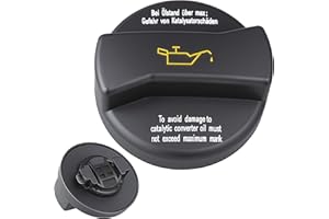 Amavoler 80989 06B103485C Engine Oil Fill Cap Aftermarket Replacement Accessory Fit for VW Audi Volkswagen, For Audi 80 90 A1 A2 A3 A4 A6 A8, For VW Jetta Fox Golf Passat.