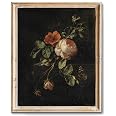 RETRART Vintage Ölgemälde Druck – Wildblumenfeld Landschaft Auf Leinwand, 8 X 10 Cm, Ungerahmt – Dekoration Für Wohnzimmer & Schlafzimmer