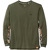 Legendary Whitetails Men's Backcountry Long Sleeve Camo T-shirt - Casual Crewneck Pullover Regular Fit