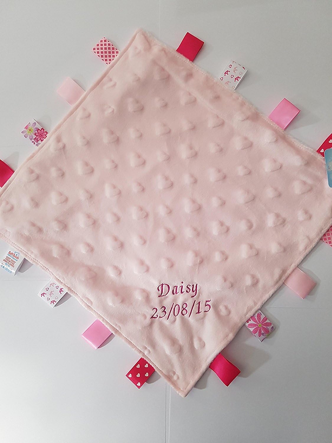 personalised taggy blanket