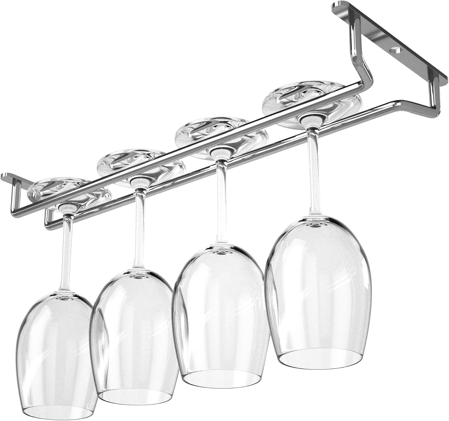 Angker Wine Glass Rack, Stainless Steel Chrome Under 14Inch